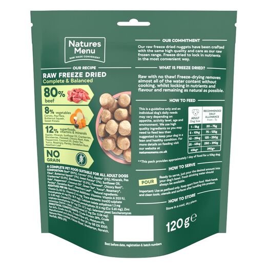 80% Beef Freeze Dried Nuggets image number 1