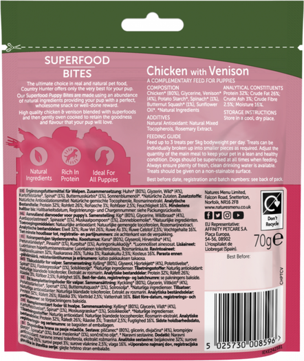 Chicken with Venison Superfood Bites for Puppies image number 1