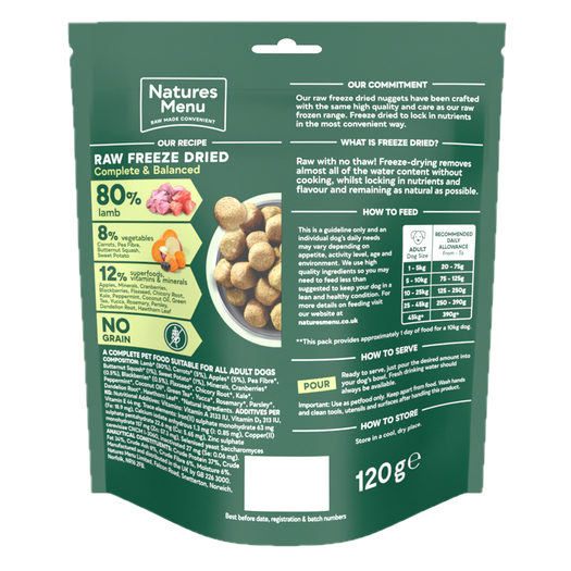 80% Lamb Freeze Dried Nuggets image number 1